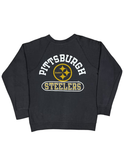 Vintage 1970s Champion Pittsburgh Steelers faded blue bar crewneck (S)
