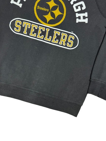 Vintage 1970s Champion Pittsburgh Steelers faded blue bar crewneck (S)