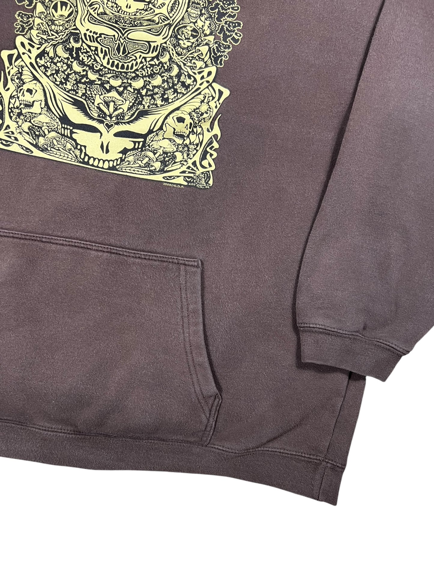 2009 Grateful Dead GDP trippy faded band hoodie (XL)