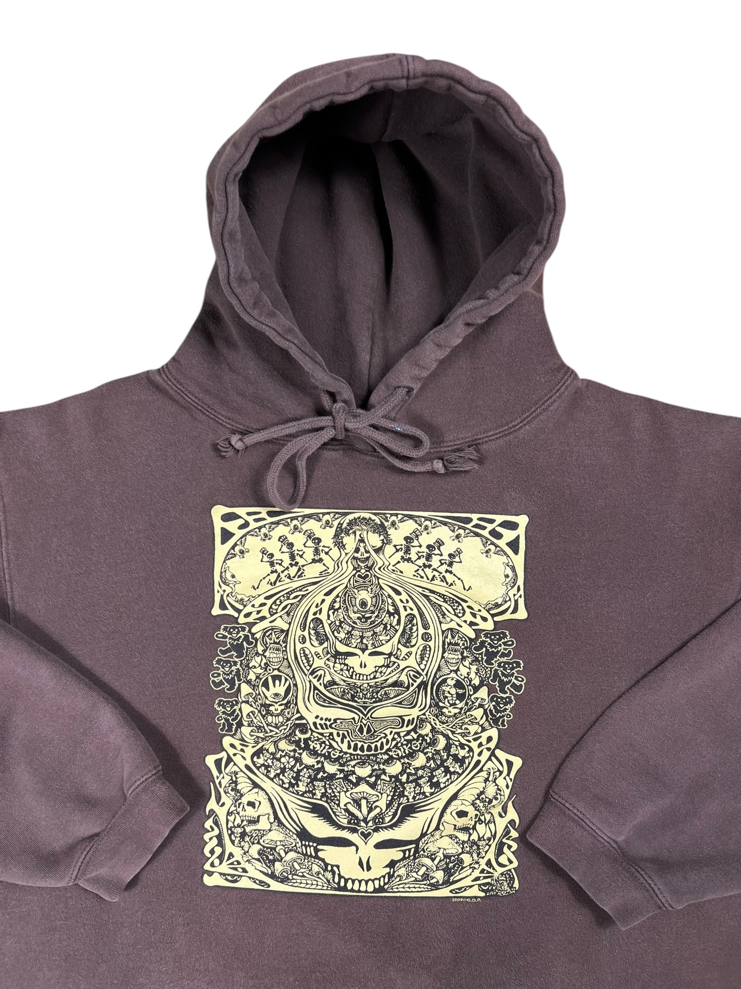 2009 Grateful Dead GDP trippy faded band hoodie (XL)