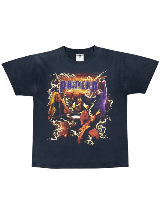 Vintage 2001 Pantera Reinventing the Steel faded lightning band tee (L)