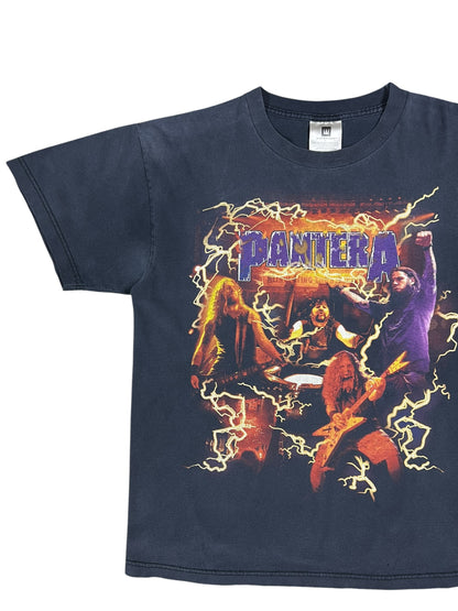 Vintage 2001 Pantera Reinventing the Steel faded lightning band tee (L)