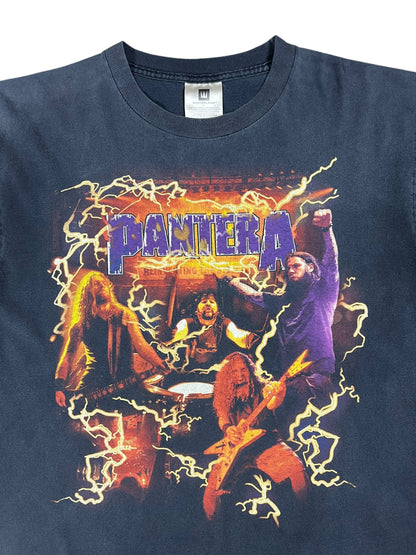 Vintage 2001 Pantera Reinventing the Steel faded lightning band tee (L)