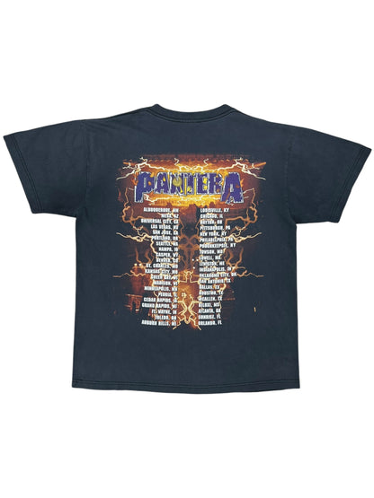Vintage 2001 Pantera Reinventing the Steel faded lightning band tee (L)