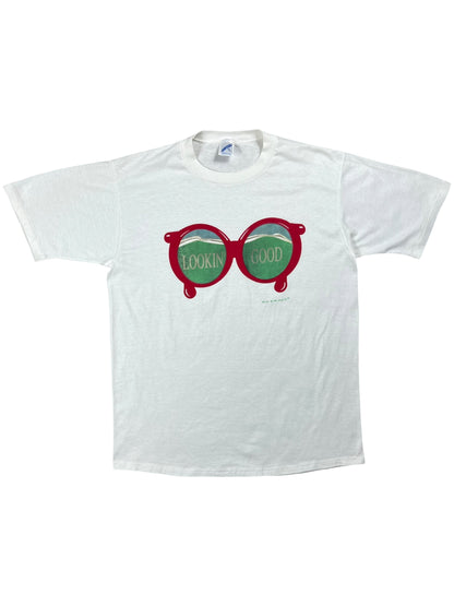 Vintage 1990 Lookin’ Good Magic T’s glasses tee (L)