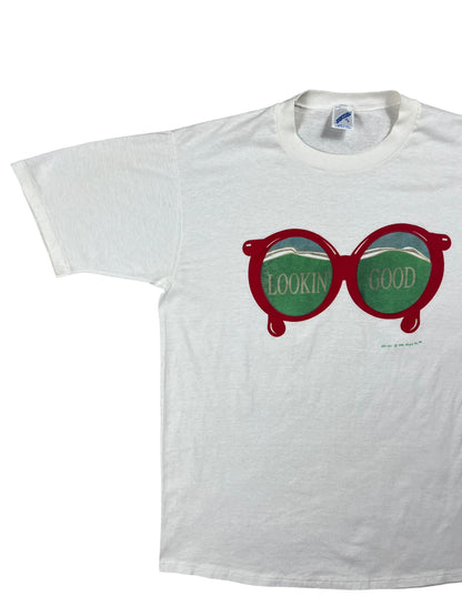 Vintage 1990 Lookin’ Good Magic T’s glasses tee (L)