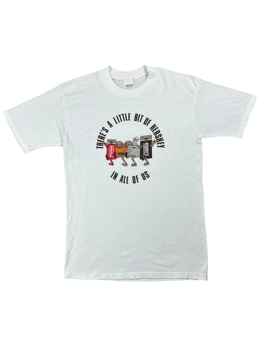 Vintage 80s There’s A Little Bit Of Hershey In All Of Us candy tee (S)