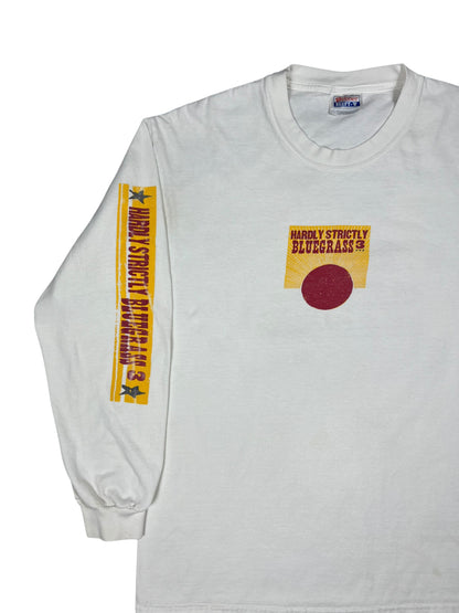 Vintage 2004 Hardly Strictly Blue Grass long sleeve print festival band shirt (M)