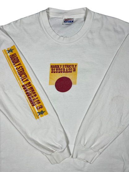 Vintage 2004 Hardly Strictly Blue Grass long sleeve print festival band shirt (M)