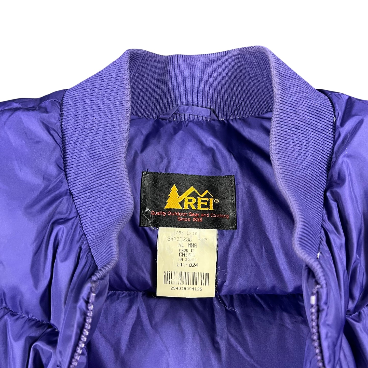 Vintage 90s R.E.I. purple goose down jacket (XL)