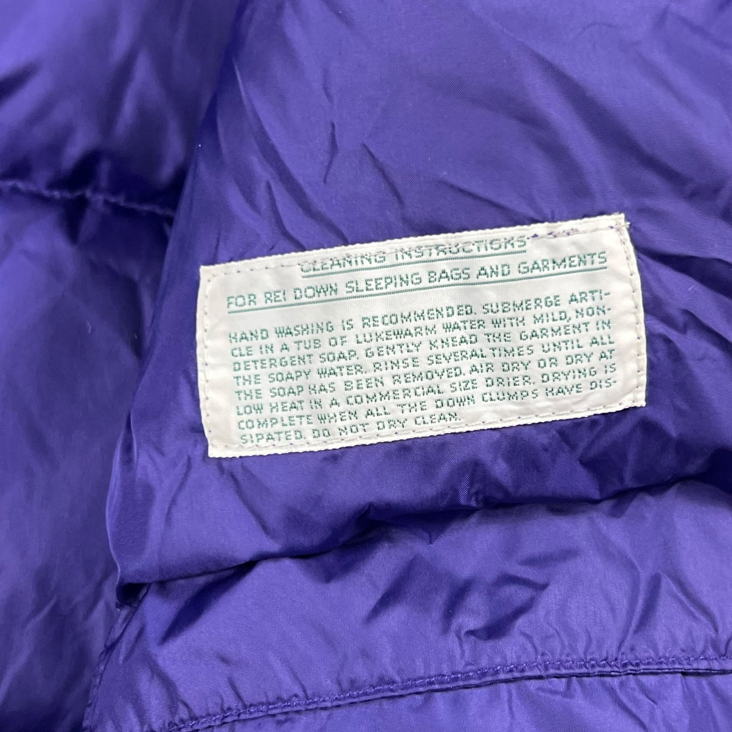 Vintage 90s R.E.I. purple goose down jacket (XL)