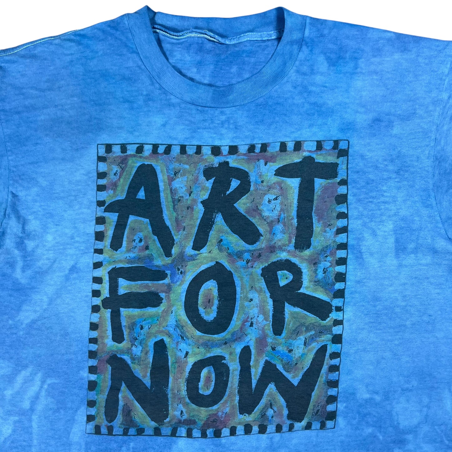 Vintage 90s ART FOR NOW Fred Babb over dye faded art tee (XL)