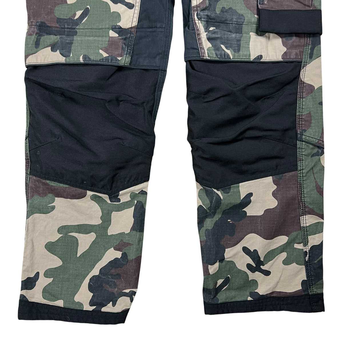 Y2K Dickies Camouflage black double knee workwear camo pants (32x28)
