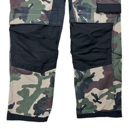 Y2K Dickies Camouflage black double knee workwear camo pants (32x28)