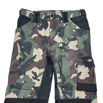 Y2K Dickies Camouflage black double knee workwear camo pants (32x28)