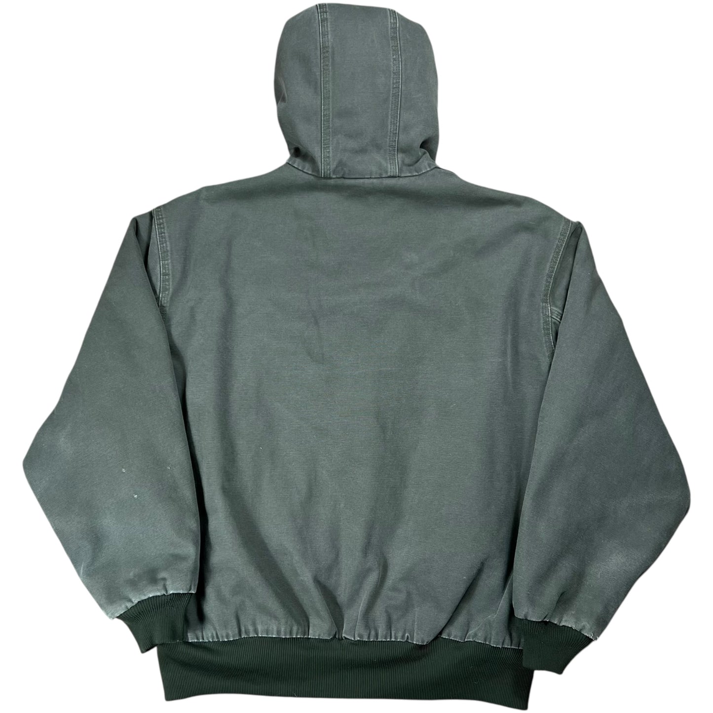 Vintage Y2K Carhartt J280 MOS faded green hooded work jacket (XL)