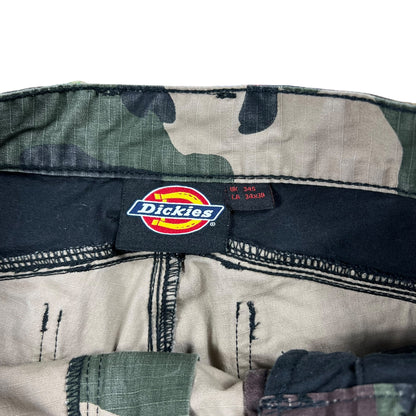 Y2K Dickies Camouflage black double knee workwear camo pants (32x28)