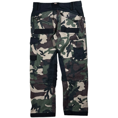 Y2K Dickies Camouflage black double knee workwear camo pants (32x28)