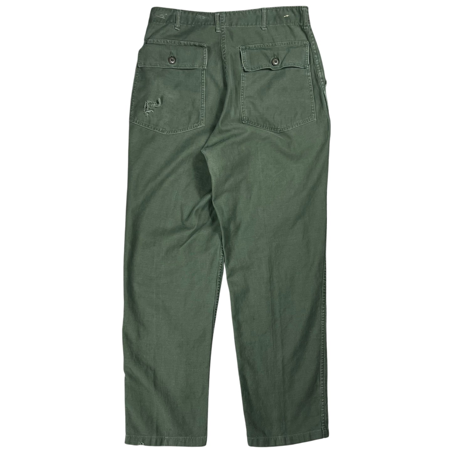 Vintage 1970s OG-107 military cotton sateen Vietnam era pants (32x31)
