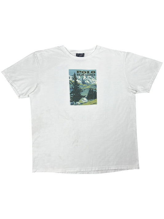 Vintage 90s Polo Sport Ralph Lauren mountains tee (XL)