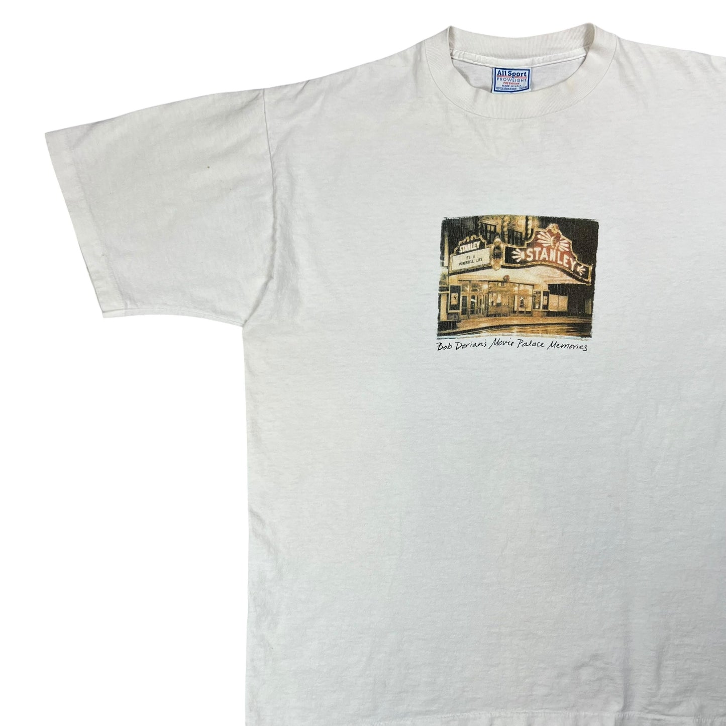Vintage 90s It’s A Wonderful Life Bob Dorian’s Movie Palace Memories faded tee (XL)