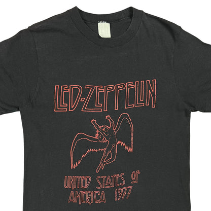Vintage 1977 Led Zeppelin United States of America tour band tee (S)