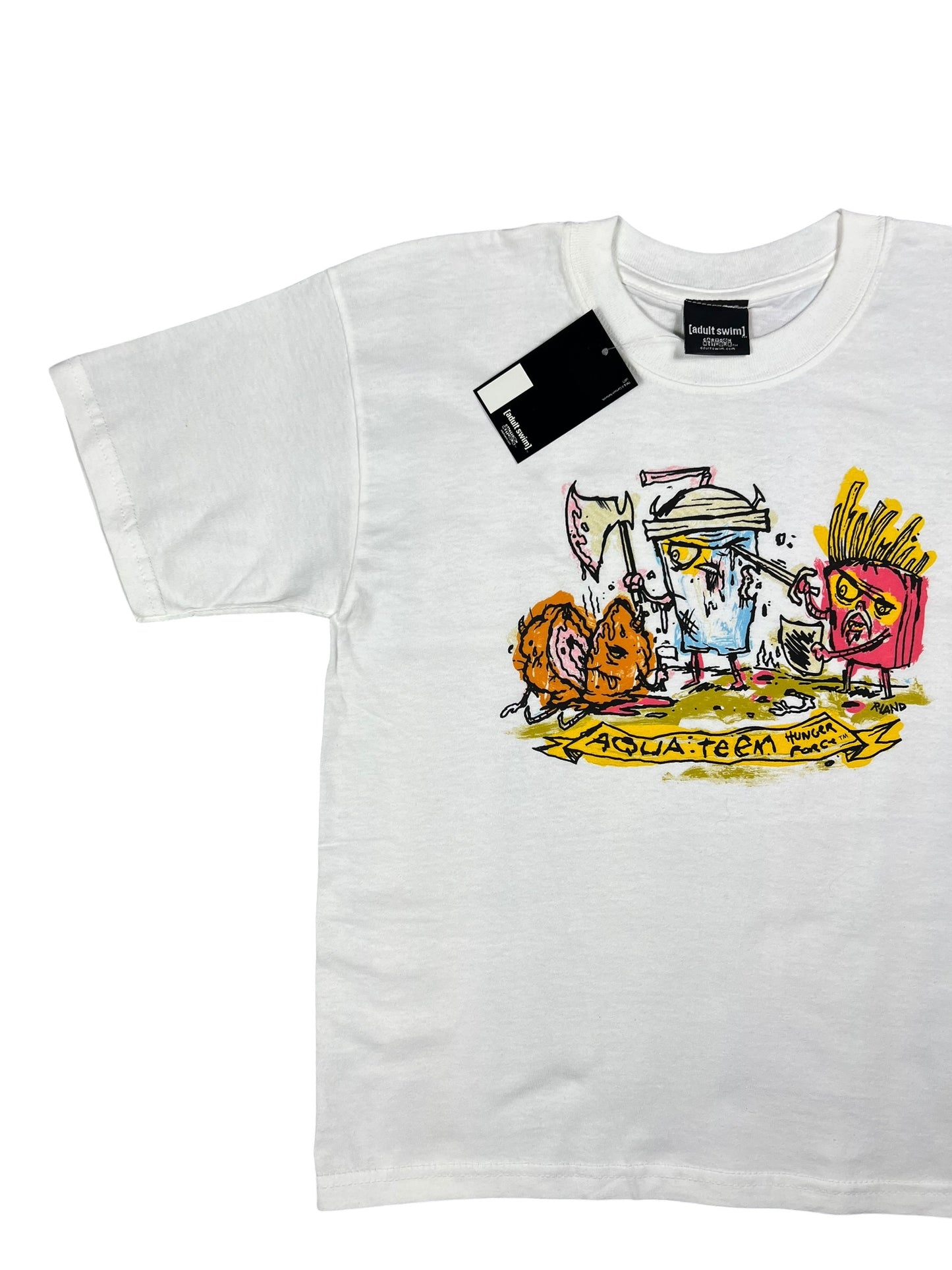 Vintage Y2K Cartoon Network Aqua teen Hunger Force tee (S) DS NWT
