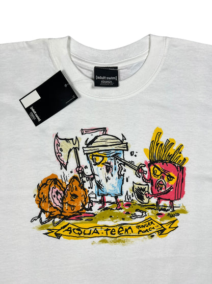 Vintage Y2K Cartoon Network Aqua teen Hunger Force tee (S) DS NWT