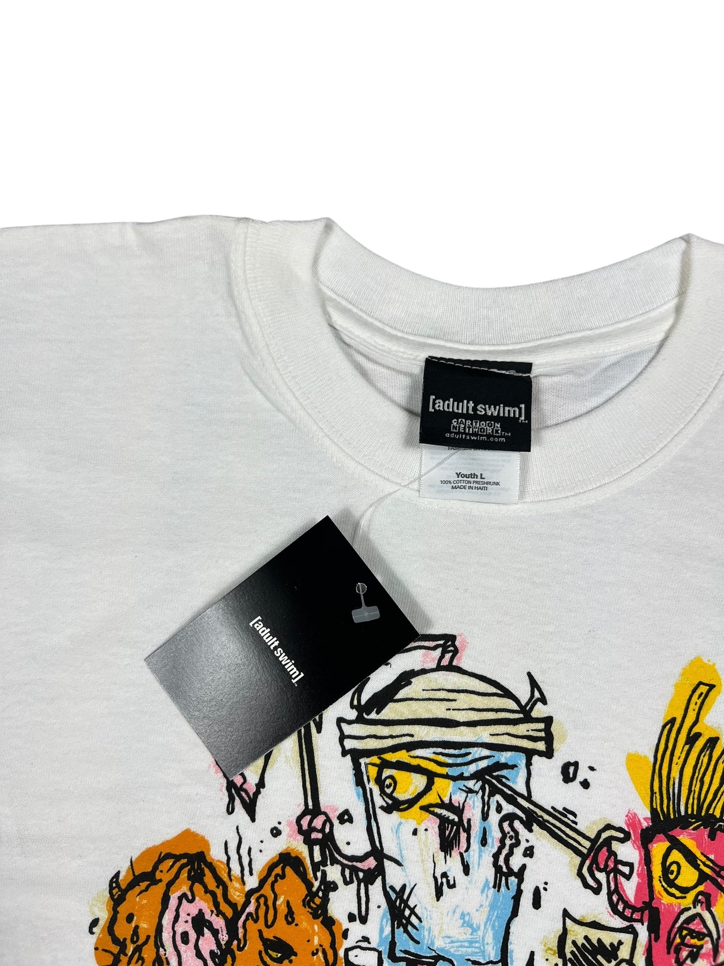 Vintage Y2K Cartoon Network Aqua teen Hunger Force tee (S) DS NWT