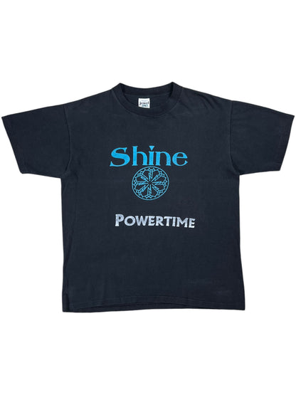 Vintage 90s Shine Powertime faded band tee (L)