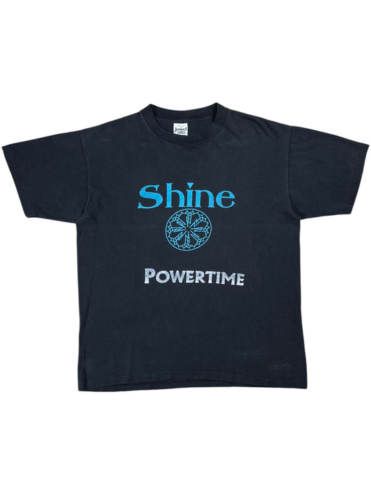 Vintage 90s Shine Powertime faded band tee (L)