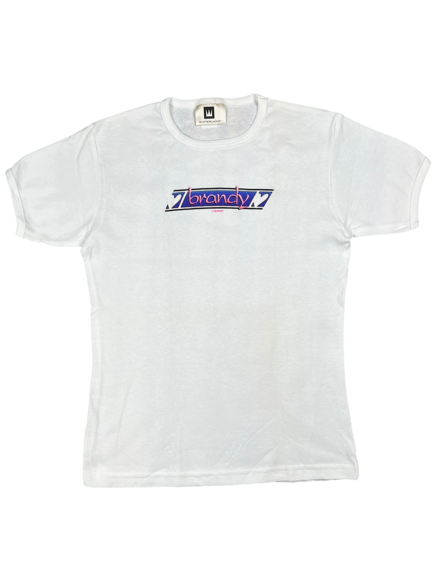 Vintage 1999 Winterland Brandy baby style white femme tee (L)