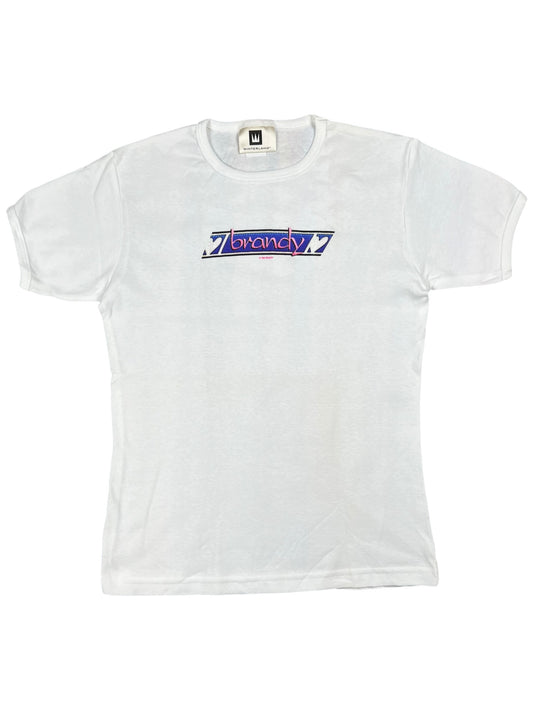 Vintage 1999 Winterland Brandy baby style white femme tee (L)