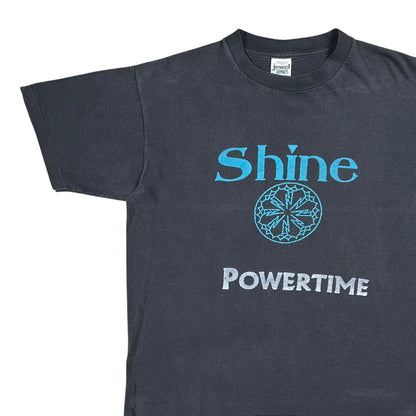 Vintage 90s Shine Powertime faded band tee (L)