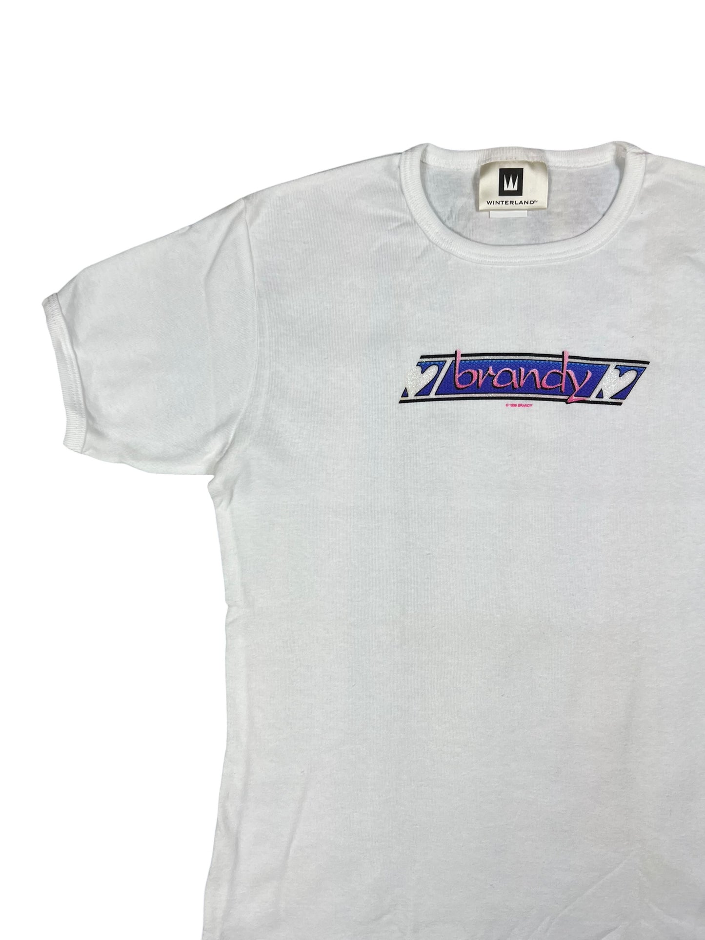 Vintage 1999 Winterland Brandy baby style white femme tee (L)