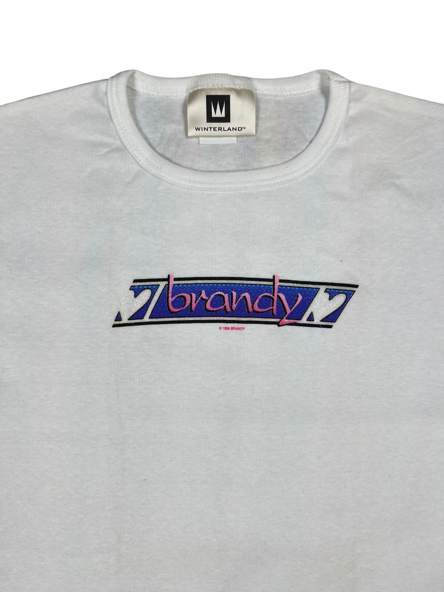 Vintage 1999 Winterland Brandy baby style white femme tee (L)