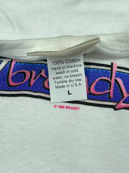 Vintage 1999 Winterland Brandy baby style white femme tee (L)