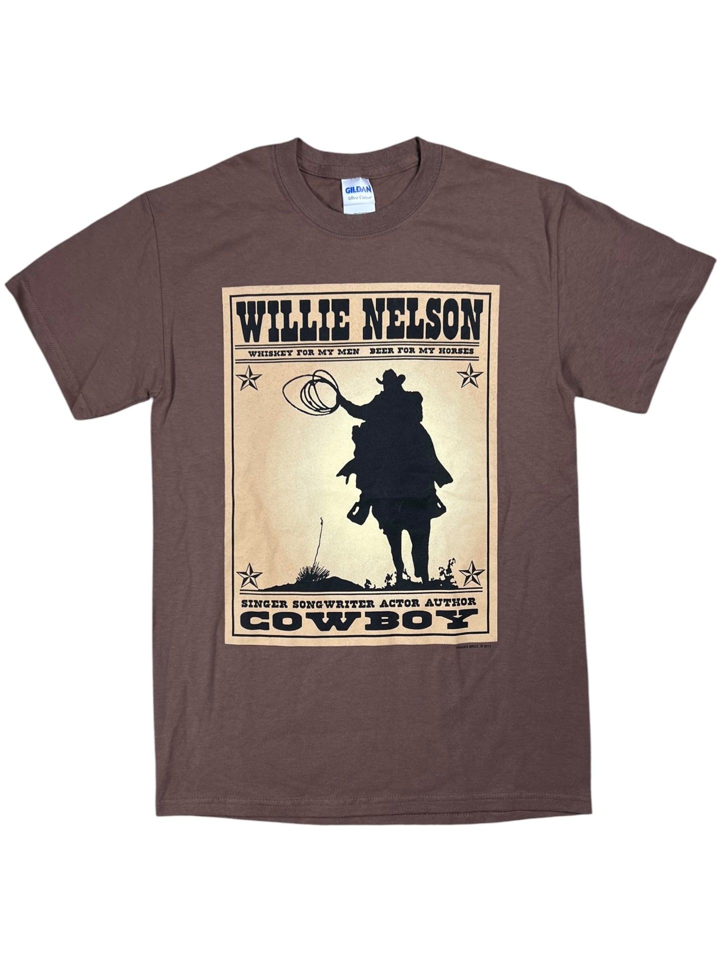 2012 Willie Nelson Old Whiskey River band tee (S)