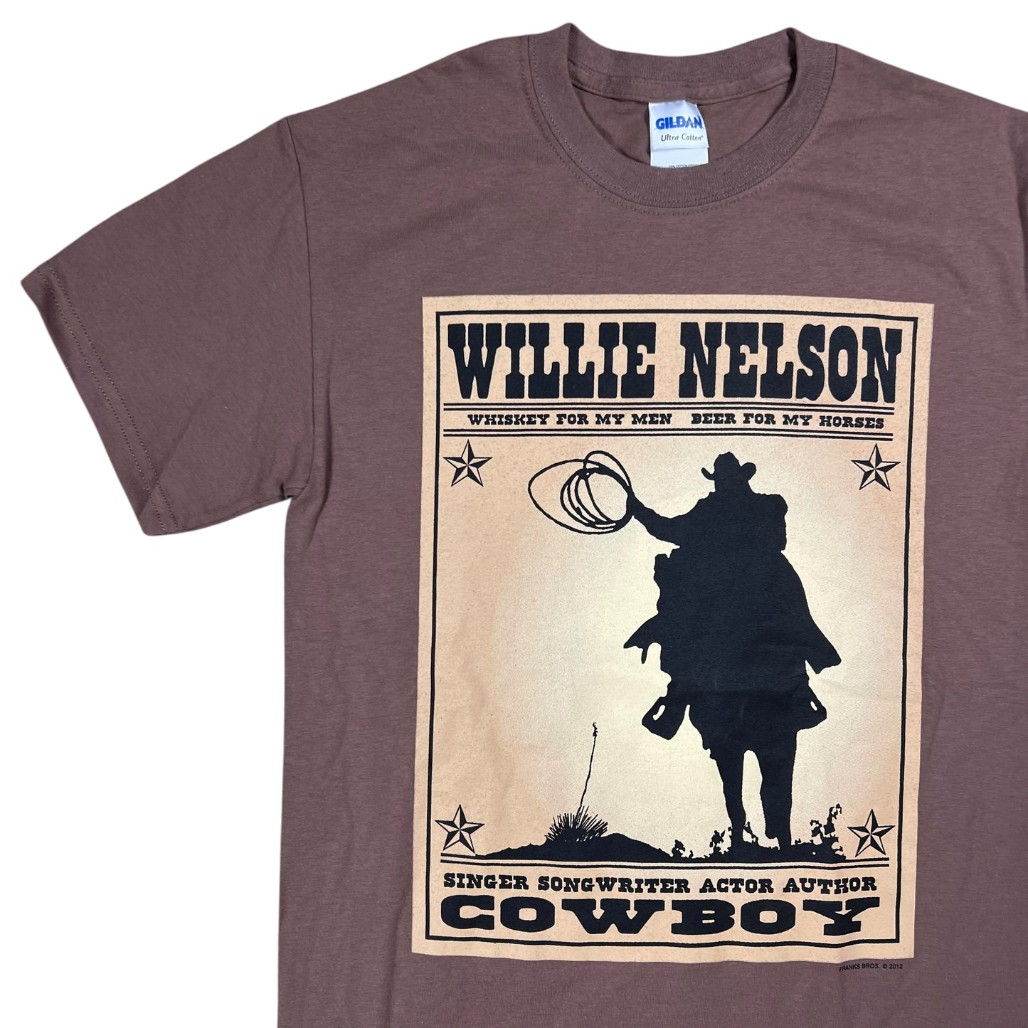 2012 Willie Nelson Old Whiskey River band tee (S)