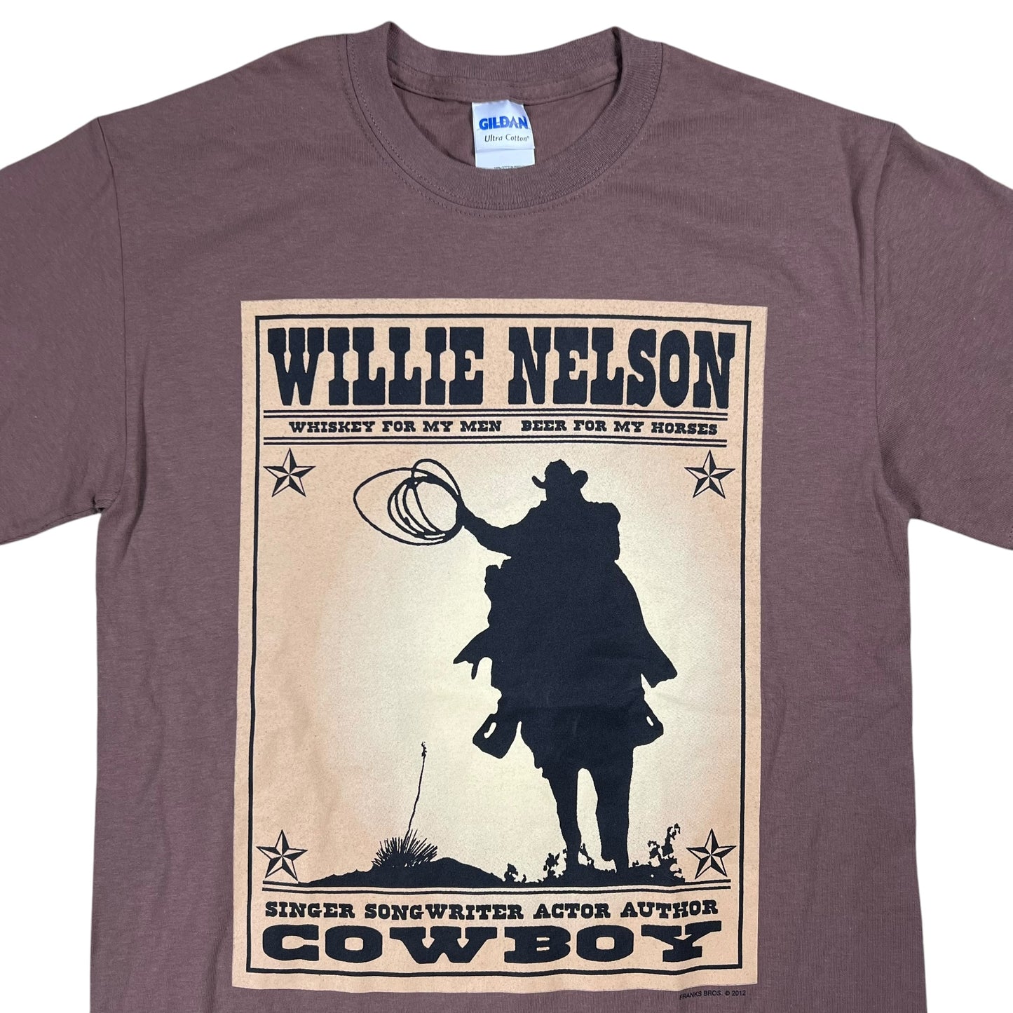 2012 Willie Nelson Old Whiskey River band tee (S)