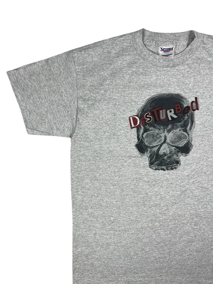Vintage Y2K Disturbed skull band tee (L)