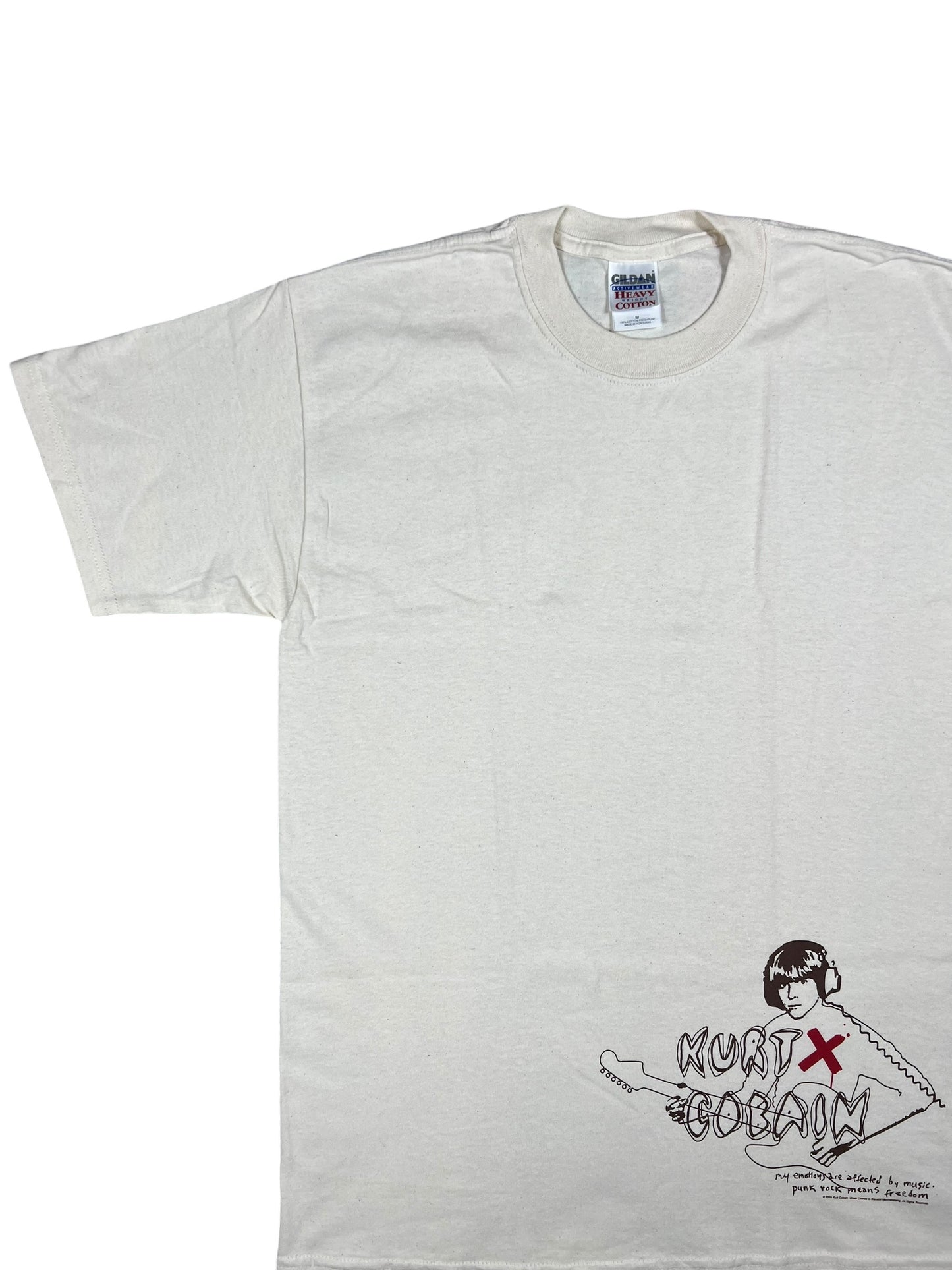 Vintage 2005 Kurt Cobain Nirvana punk rock means freedom band tee (M)