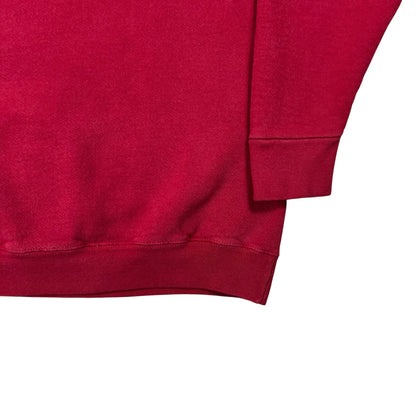 Vintage 90s Nike big swoosh tonal wine crewneck (M)