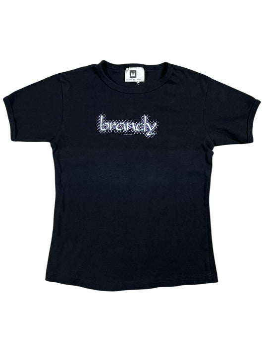 Vintage 1999 Winterland Brandy baby style black femme tee (L)