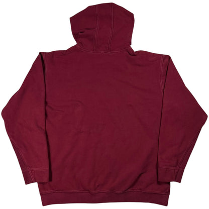 Vintage Y2K Nike box logo wine hoodie (XXL)