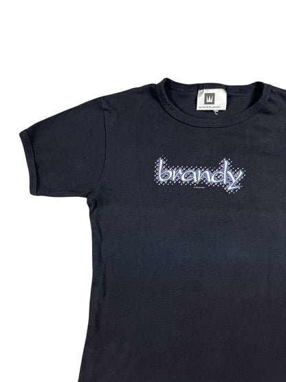 Vintage 1999 Winterland Brandy baby style black femme tee (L)