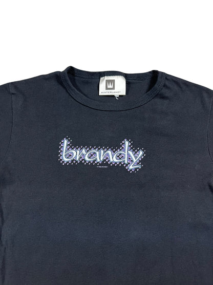 Vintage 1999 Winterland Brandy baby style black femme tee (L)