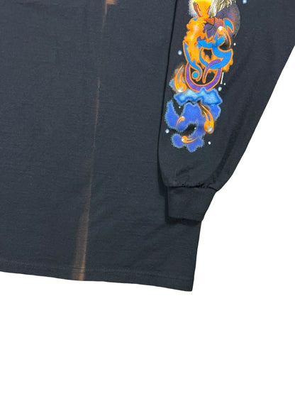 Vintage 2001 The Wizard faded long sleeve print shirt (L)
