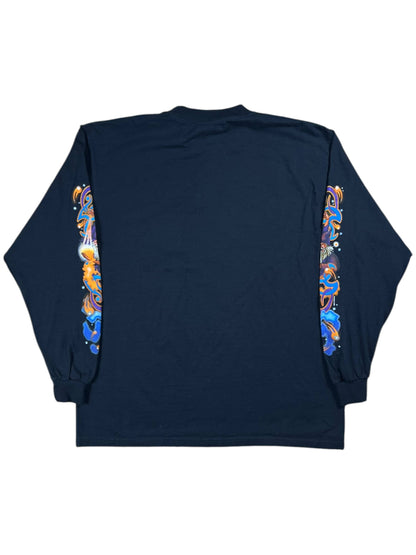Vintage 2001 The Wizard faded long sleeve print shirt (L)