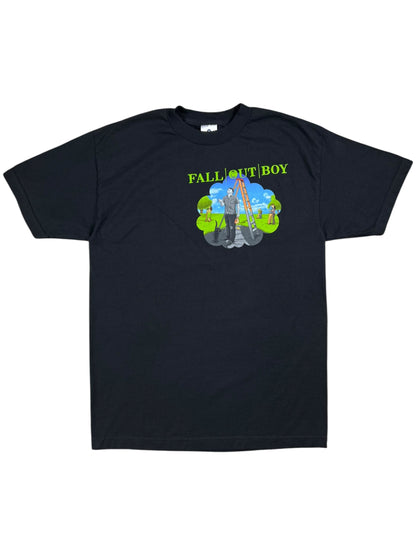 Vintage Y2K Fall Out Boy Black Clouds & Underage Tour band tee (M)